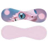 大素晴らしきな青い目を持つピンクのトカゲ ソフトボール (パネル)