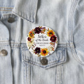 大素朴秋フローラ花嫁の父 缶バッジ (インサイチュ)