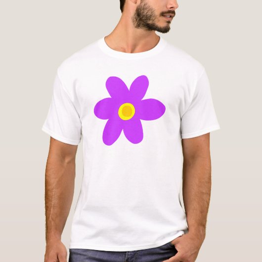 大紫の花 Tシャツ (正面)