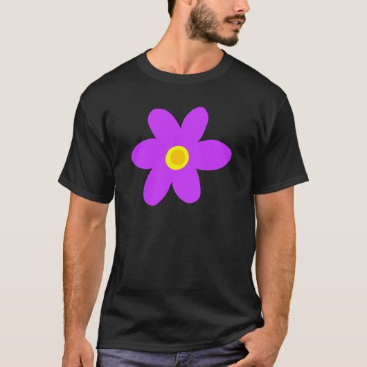 大紫の花 Tシャツ (正面)