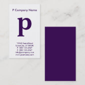 大紫モノグラム 名刺 (正面/裏面)