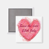 大結婚ハート マグネット (正面/裏面)