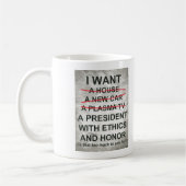 大統領が欲しい コーヒーマグカップ (左)