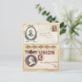 大統領が署名した内戦の封筒 ポストカード (スタンド正面)