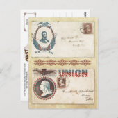 大統領が署名した内戦の封筒 ポストカード (正面/裏面)