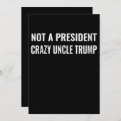 大統領じゃないよ 笑えるおじさんトランプ 招待状 (正面/裏面)