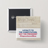 大統領ではなく憲法へのロイヤリティ 缶バッジ (正面&裏面)