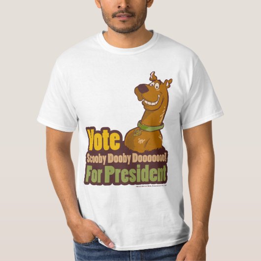 大統領にスクービードゥーの投票 Tシャツ (正面)