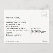 大統領に代わる事実 ポストカード (裏面)