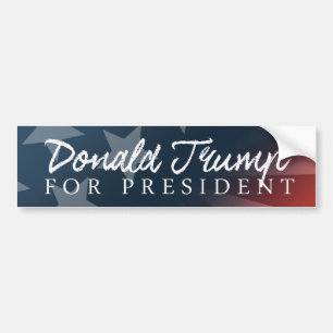 大統領のためにAutograph White Bumper - .png切札で取って下さい バンパーステッカー
