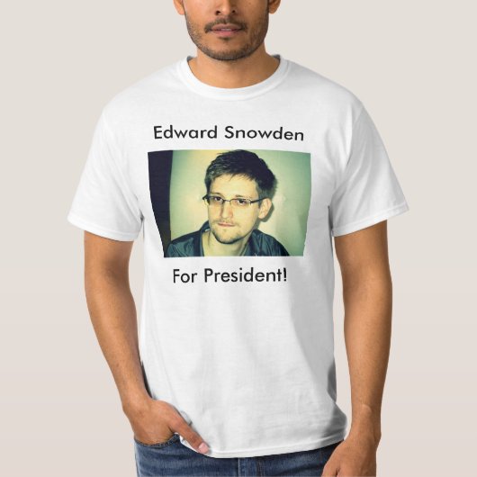 大統領のためのエドワードSnowden! Tシャツ (正面)
