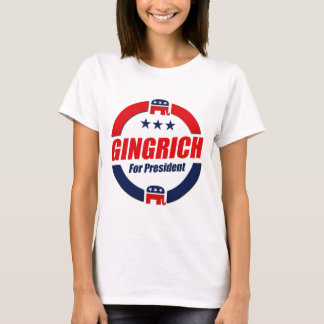 大統領のためのギングリッチ(共和党) Tシャツ