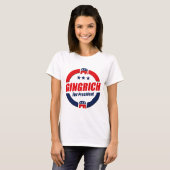 大統領のためのギングリッチ(共和党) Tシャツ (正面フル)
