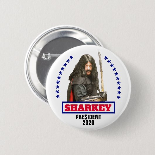 大統領のためのジョナソンSharkey 缶バッジ (正面&裏面)