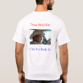 大統領のためのジョージ・w・ブッシュ tシャツ (裏面)