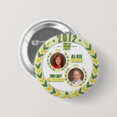 大統領のためのジルのリードかトムCaryまたは2012年にVeep 缶バッジ (正面&裏面)