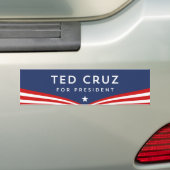 大統領のためのテッドCruz バンパーステッカー (車上)