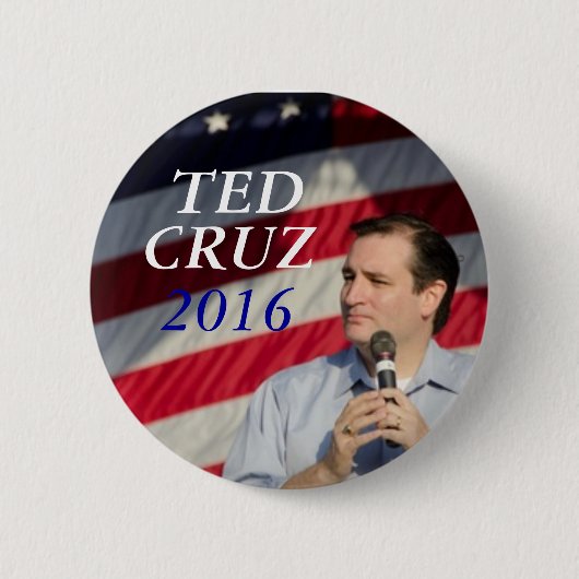 大統領のためのテッドCruz 缶バッジ (正面)