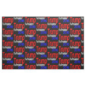 大統領のためのトランプ白と青 ファブリック (ファットクウォーター)