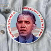 大統領のためのバラック・オバマ 缶バッジ (インサイチュ)