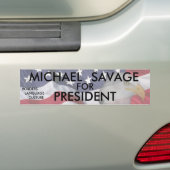 大統領のためのミハエル野蛮人 バンパーステッカー (車上)