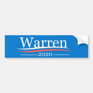 大統領のためのワーレン、2020年、ベルニーのクラシックな青 バンパーステッカー