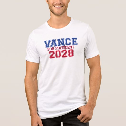 大統領のためのヴァンス (ユニバーシティ) トライブレンドTシャツ (正面)