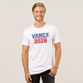 大統領のためのヴァンス (ユニバーシティ) トライブレンドTシャツ (正面全面)