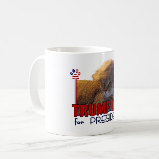 大統領のための切札猫! コーヒーマグカップ (正面左)