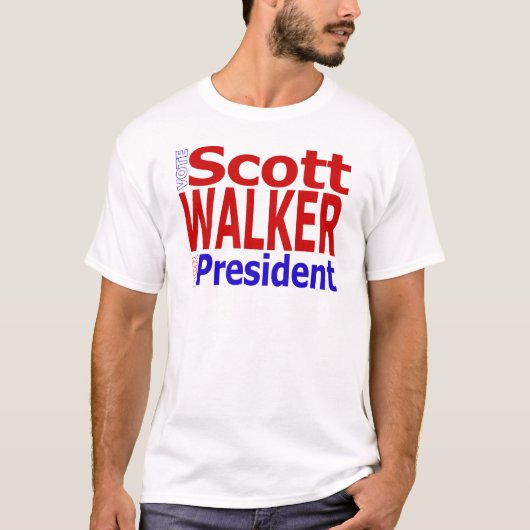 大統領のための投票スコットの歩行者 Tシャツ (正面)
