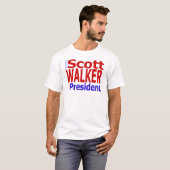大統領のための投票スコットの歩行者 Tシャツ (正面フル)