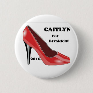 大統領のための投票CAITLYN! 缶バッジ