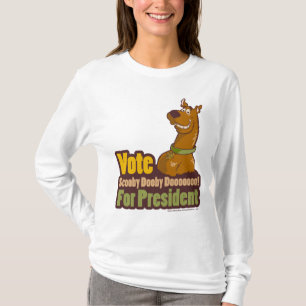 大統領のための投票Scooby Dooby Doo Tシャツ