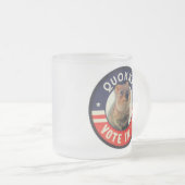 大統領のための2016年に投票Quokka フロストグラスマグカップ (正面右)