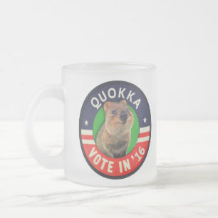大統領のための2016年に投票Quokka フロストグラスマグカップ