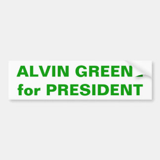 大統領のためのALVIN GREENE バンパーステッカー