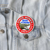 大統領のためのAmos Moses 缶バッジ (インサイチュ)