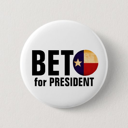 大統領のためのBeto 缶バッジ (正面)