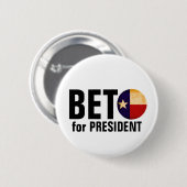 大統領のためのBeto 缶バッジ (正面&裏面)