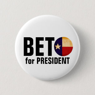 大統領のためのBeto 缶バッジ