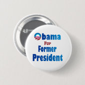 大統領のためのButtonオバマ 缶バッジ (正面&裏面)