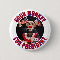 大統領のためのButtonソックス猿