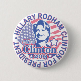 大統領のためのButtonヒラリー・ロッドハム・クリントン 缶バッジ
