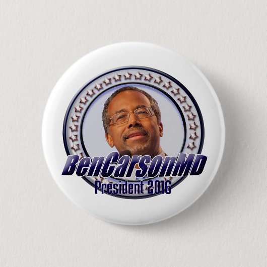 大統領のためのButtonベンカーソン 缶バッジ (正面)