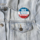 大統領のためのButton投票Romney 缶バッジ (インサイチュ)