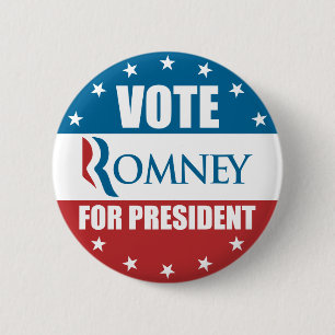 大統領のためのButton投票Romney 缶バッジ