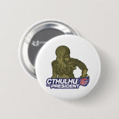 大統領のためのButton Cthulhu 缶バッジ (正面&裏面)