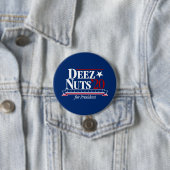 大統領のためのButton Deezのナット(青い) 缶バッジ (インサイチュ)