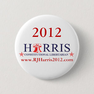 大統領のためのButton RJハリス2012年 缶バッジ