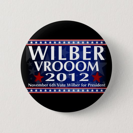 大統領のためのButton Wilber 缶バッジ (正面)
